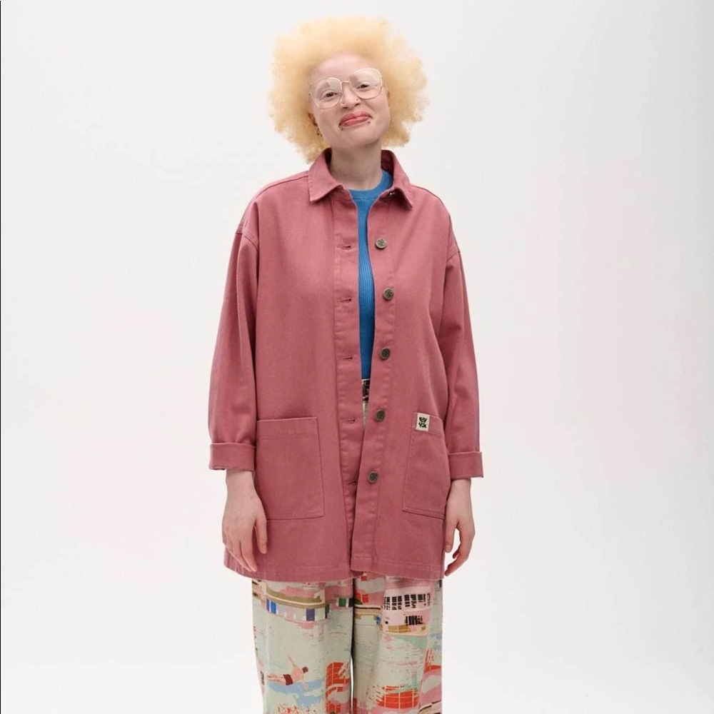 Lucy and Yak Olly Jacket - Twill, Dusky Pink